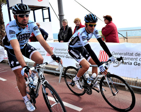 Noval and Contador, Catalunya Stage 1