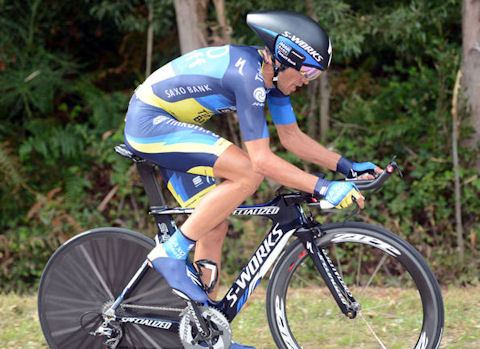 Contador in La Vuelta 2012 Stage 11 time trial